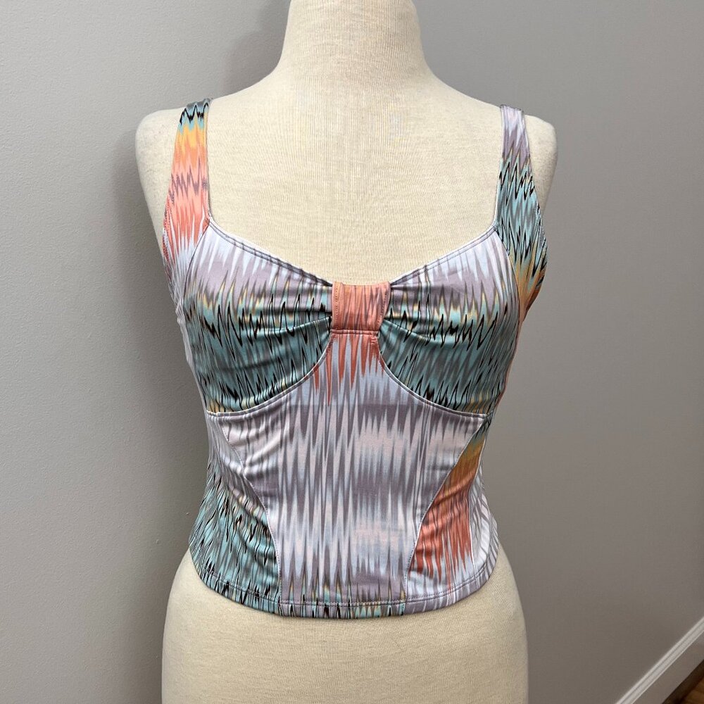 NEW Free People Kindred Spirit Printed Tank Sz M - Picture 4 of 13